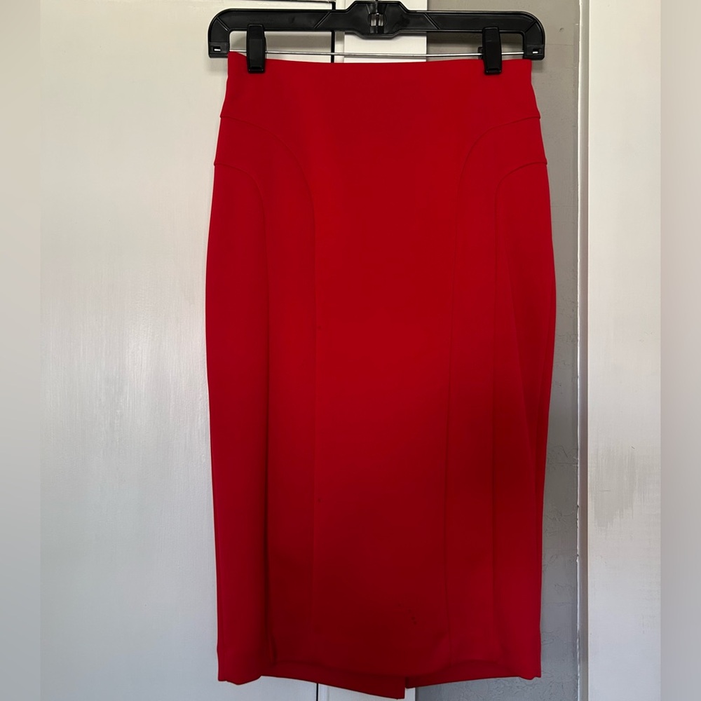 The Limited Vibrant Red Pencil Skirt- Sz 0